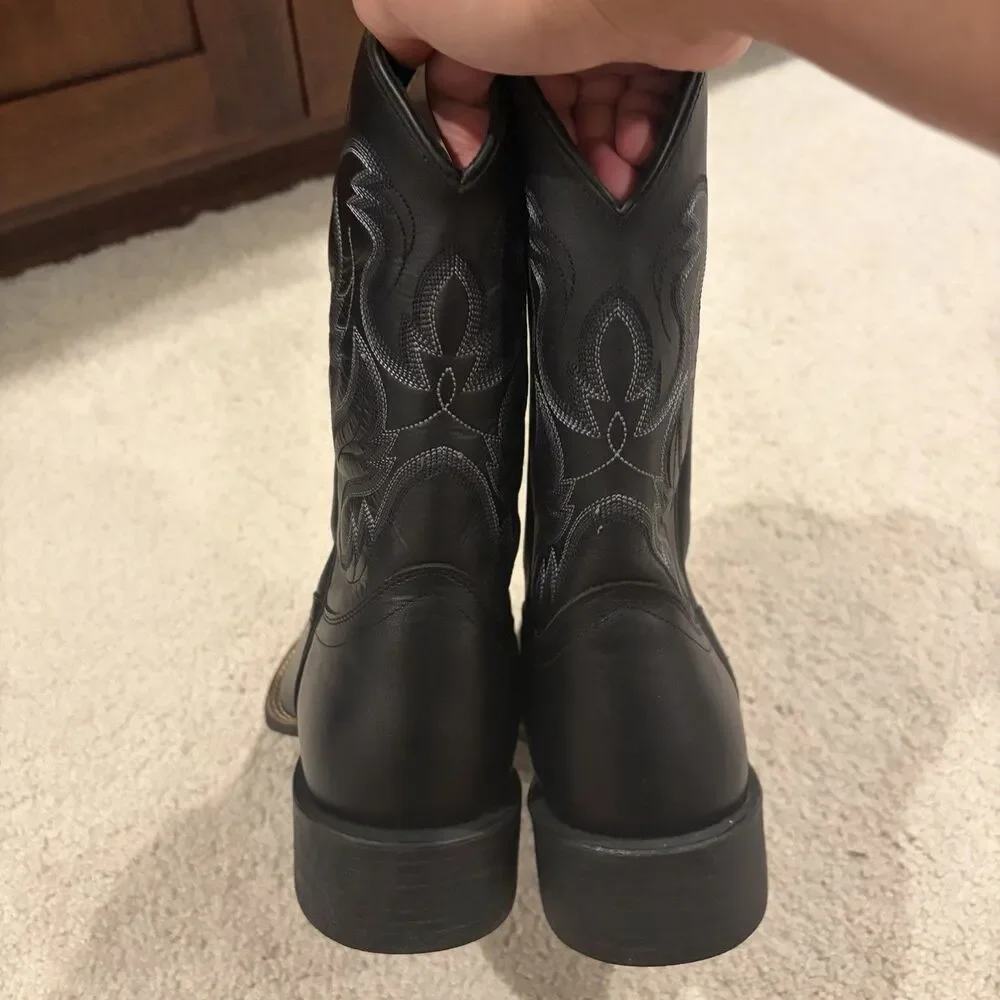 Demo Try On Cody James Men's Ace Western Boots Black Size 9Cowboy MSRP $170